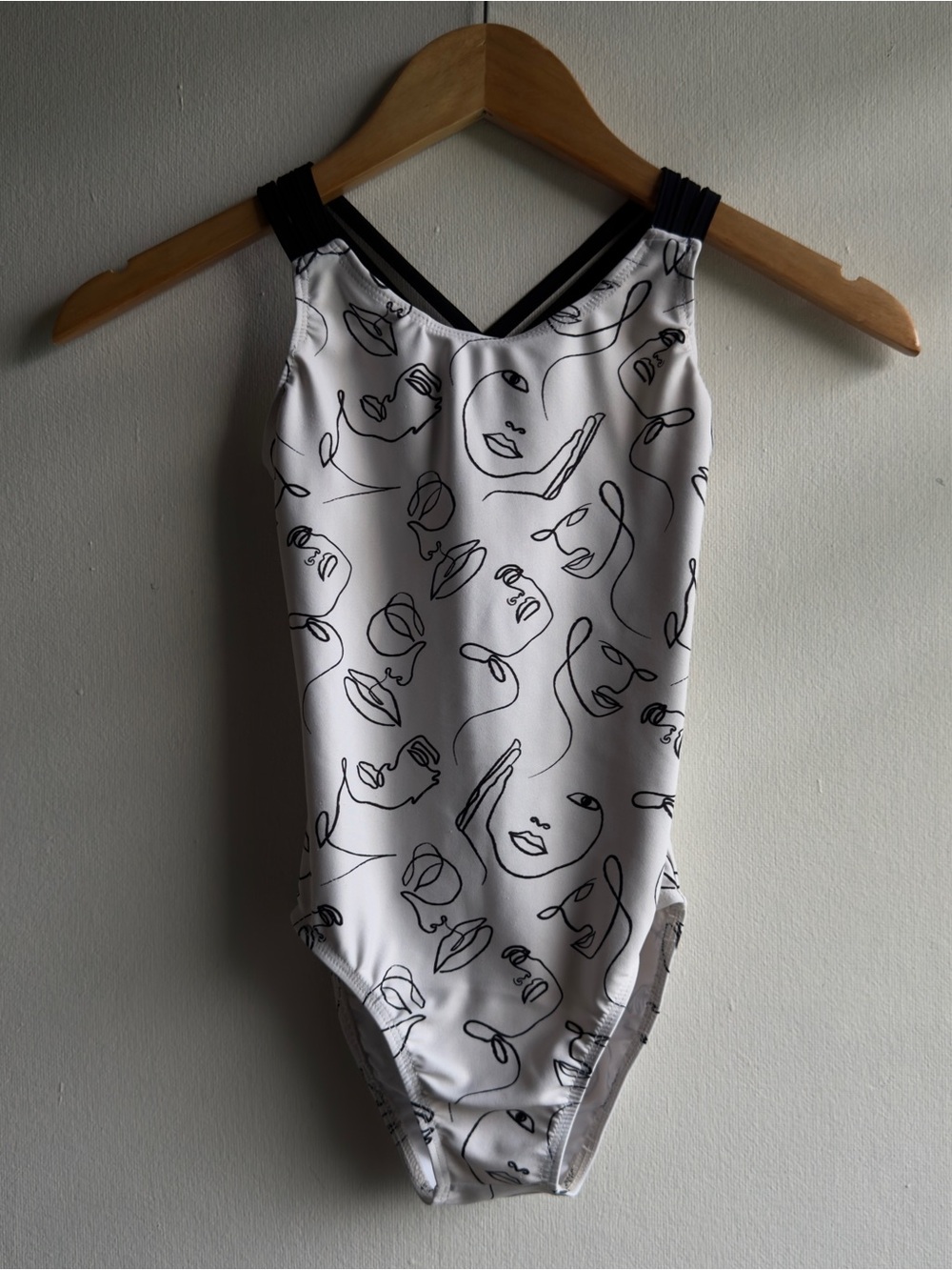 Destira Black & White Gymnastics Leotard